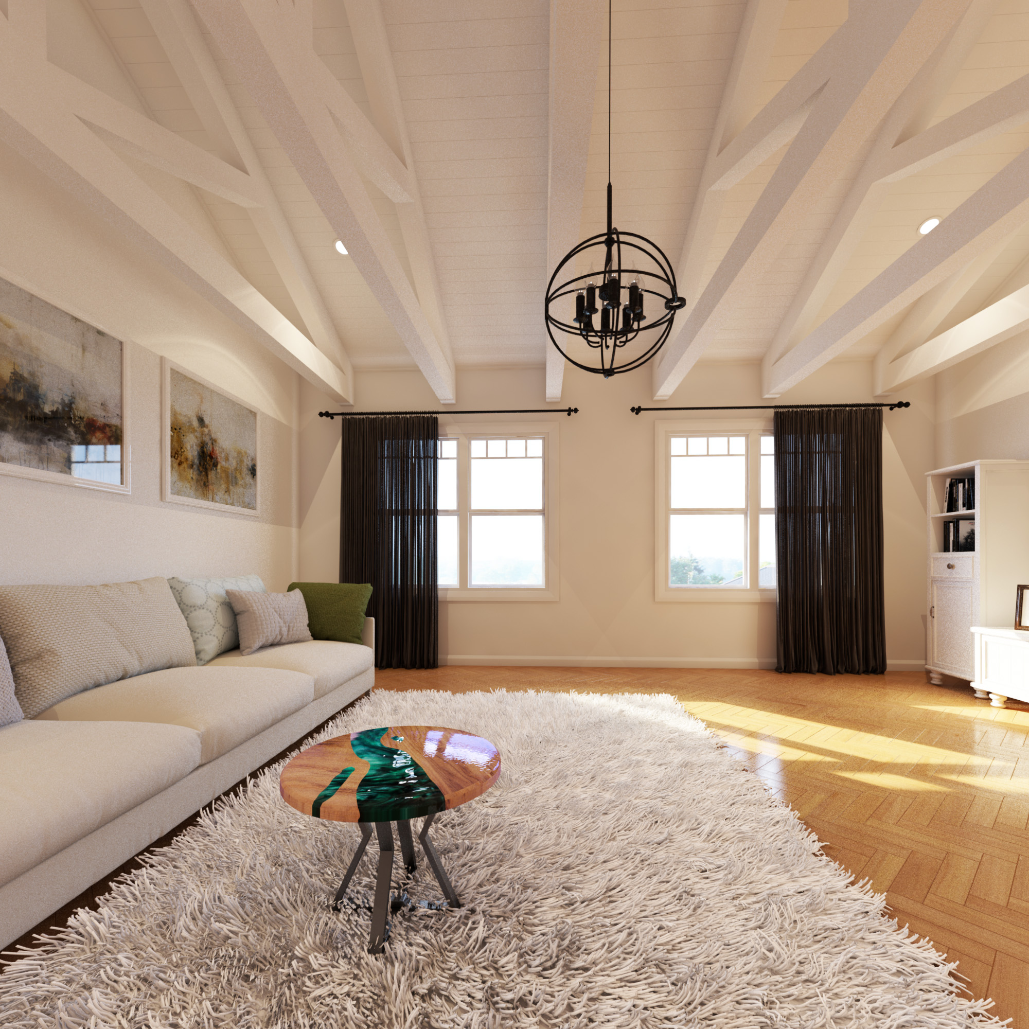 3 Ways to fool the eye and make a room look bigger using curtains THF