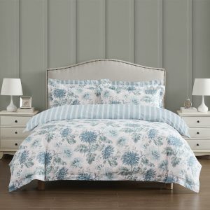 Maryam Hedgerow Green Quilt Cover Set by Laura Ashley