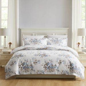 Rosemore Truffle Quilt Cover Set by Laura Ashley