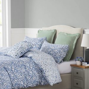 Libby Blue Quilt Cover Set Laura Ashley