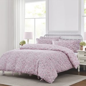 Libby Pink Quilt Cover Set by Laura Ashley