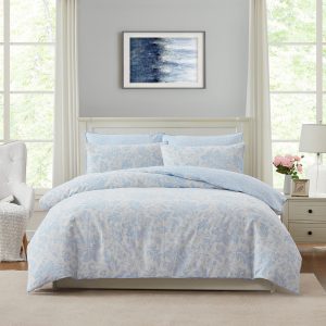 Percy Sky Blue Quilt Cover Set by Laura Ashley