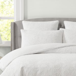 Trailing Laurissa European Cushion in Off White by Laura Ashley