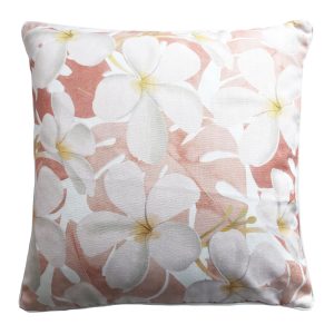 Cocoon Frangipani blush cushion by Zaab