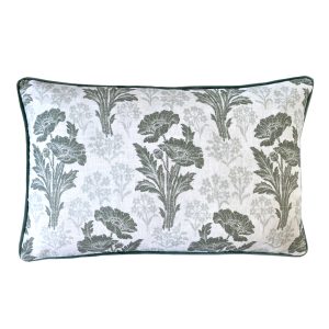 Tapestry Bloom Hedgerow Green cushion by Laura Ashley